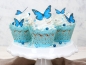 Preview: Esspapier / Wafer Paper - Blaue Schmetterlinge